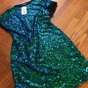 Sequin “mermaid” mini dress